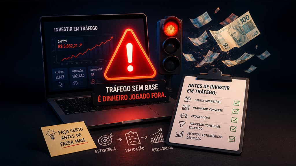 Por que você não deve investir em tráfego antes de fazer isso